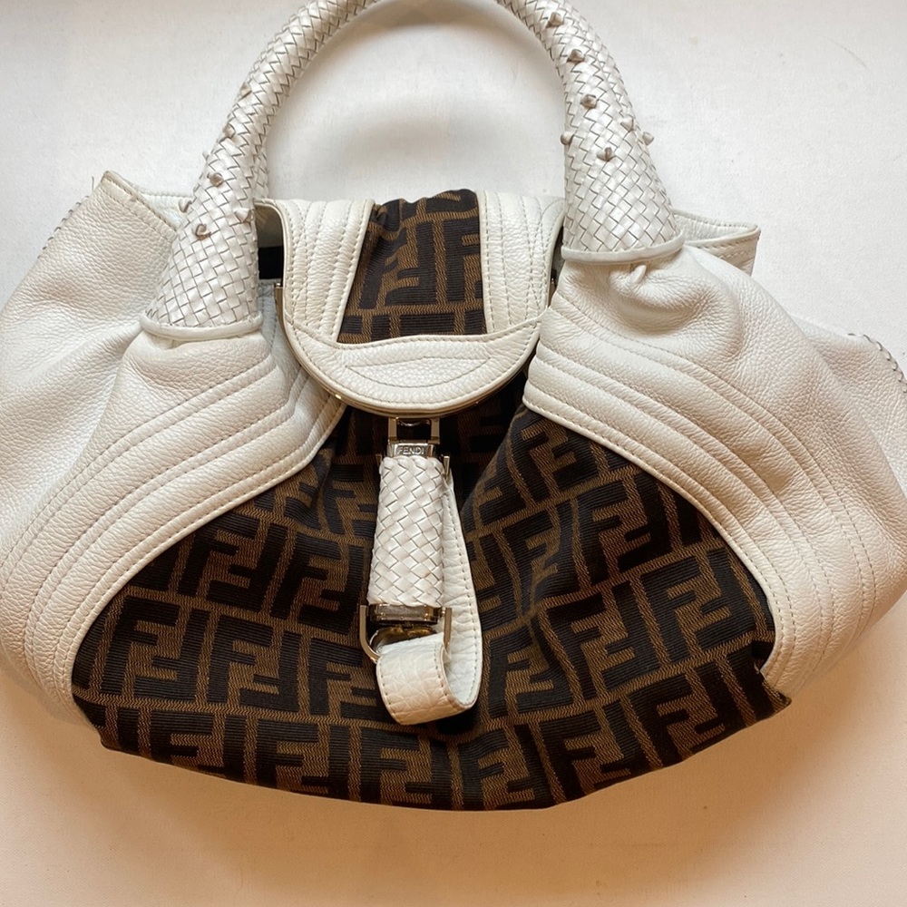Fendi White and Brown Women's Bag